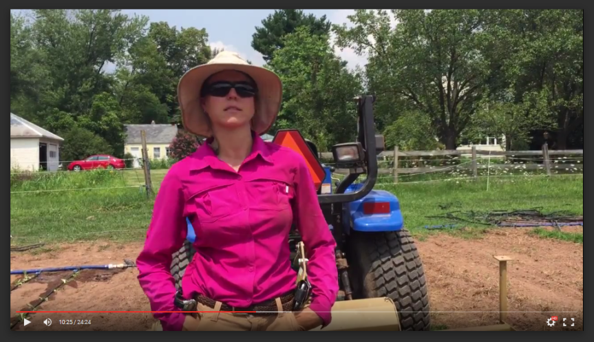 Courtney Buchholtz is one of the Mongomery County farmers featured in the new documentary  film, Call of the Land