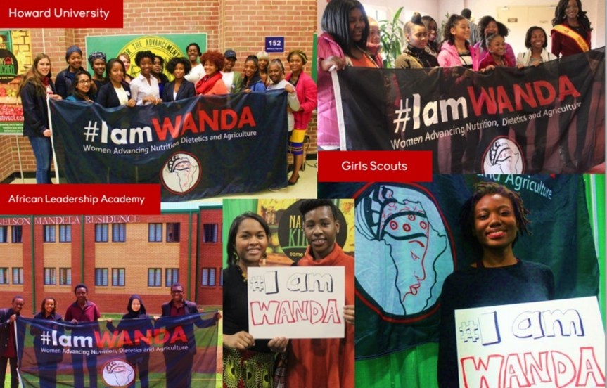 #IAmWanda A global initiative.  to encourage, engage and empower women & girls to advance their education and leadership in agriculture, nutrition and dietetics.